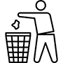 سطل زباله کارتن پلاستی